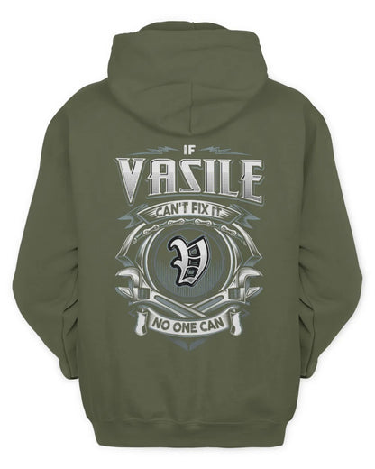 VASILE AP81-K4-626 - Personalized Ahmed Quote Apparel “If Ahmed Can't Fix It, No One Can” - Unisex Hoodie - Military Green