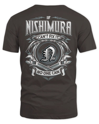 NISHIMURA AP81-K4-626 - Personalized Ahmed Quote Apparel “If Ahmed Can't Fix It, No One Can” - Unisex Standard T-Shirt - Dark Chocolate