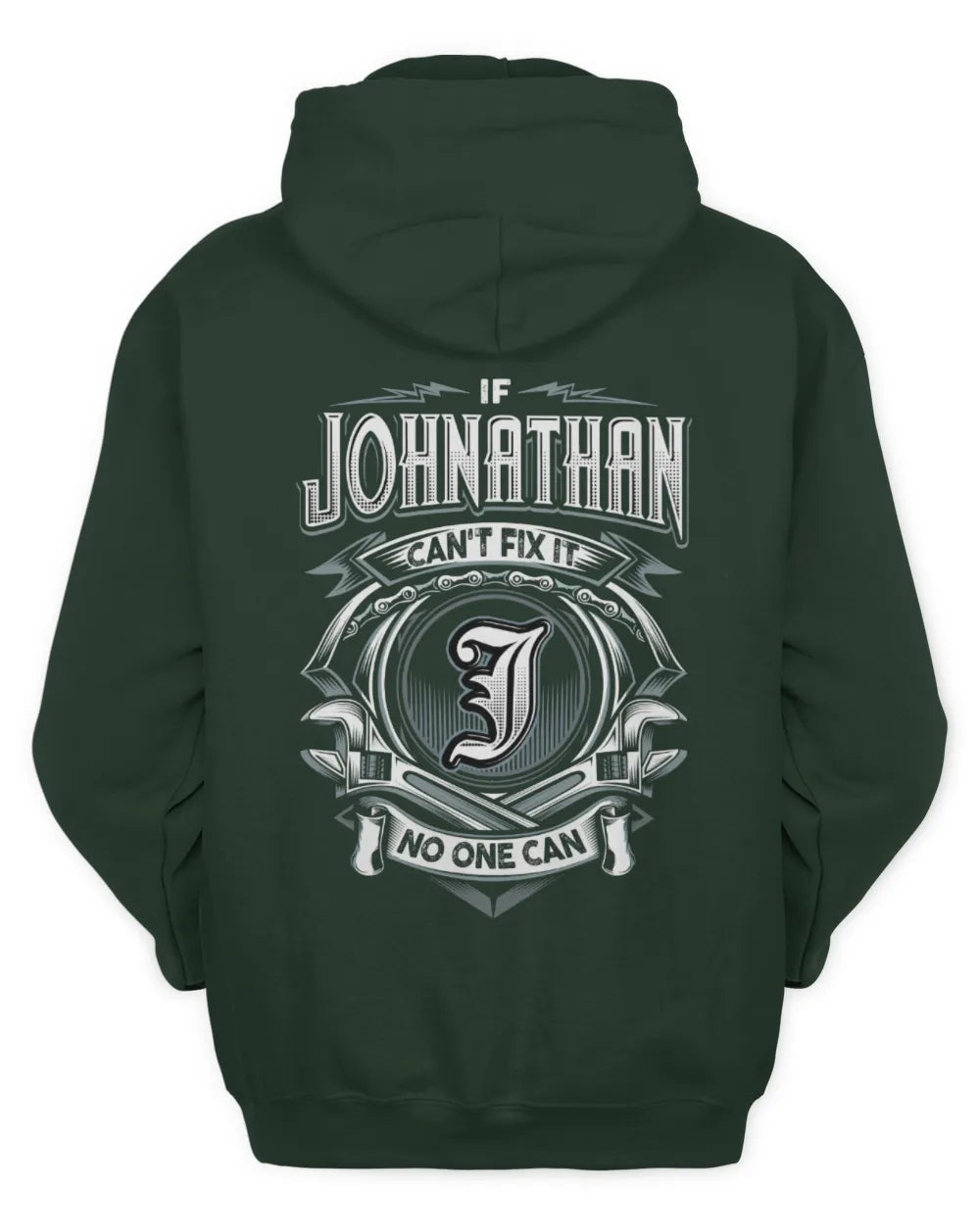 JOHNATHAN AP81-K4-626 - Personalized Ahmed Quote Apparel “If Ahmed Can't Fix It, No One Can” - Unisex Hoodie - Forest Green