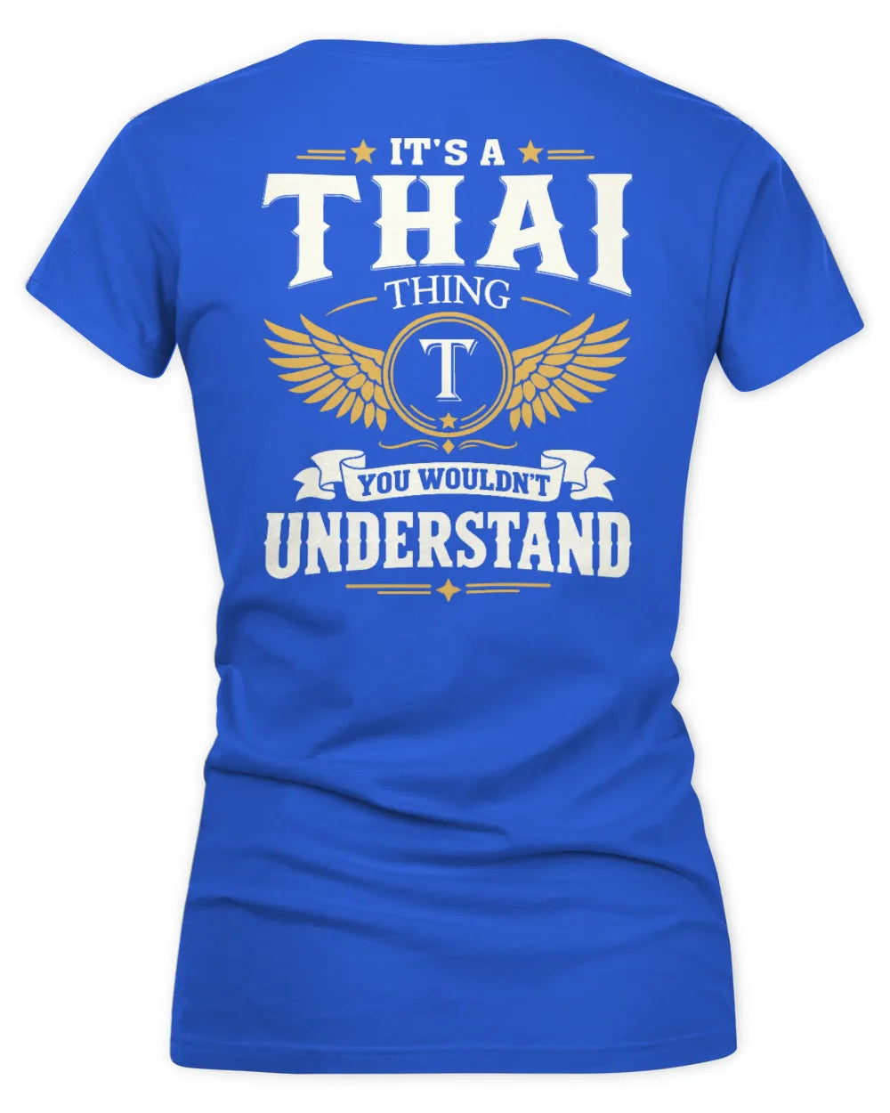 THAI KT06-M008 It’s a [NAME] Thing – You Wouldn’t Understand | Personalized Vintage T-Shirt - Women's V-Neck T-Shirt - Royal