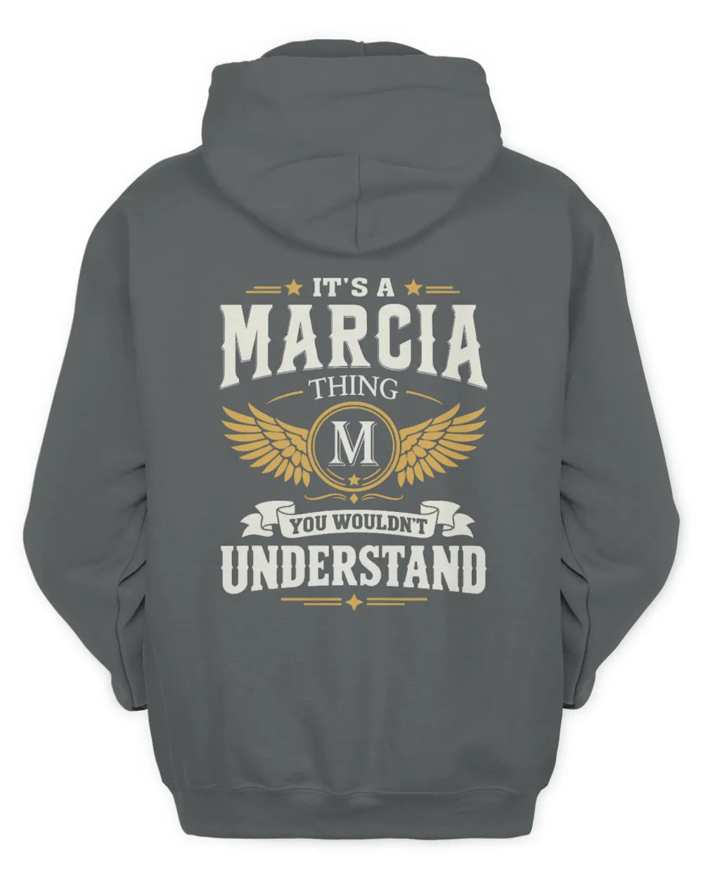 MARCIA KT06-M008 It’s a [NAME] Thing – You Wouldn’t Understand | Personalized Vintage T-Shirt - Unisex Hoodie - Charcoal