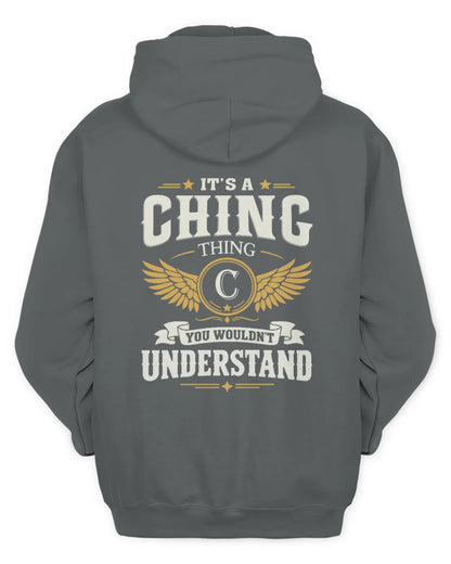 CHING KT06-M008 It’s a [NAME] Thing – You Wouldn’t Understand | Personalized Vintage T-Shirt - Unisex Hoodie - Charcoal