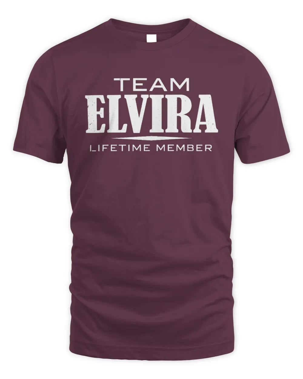 ELVIRA BL62-K4-128 - Personalized “Team NAME Lifetime Member” - Unisex Standard T-Shirt - Maroon