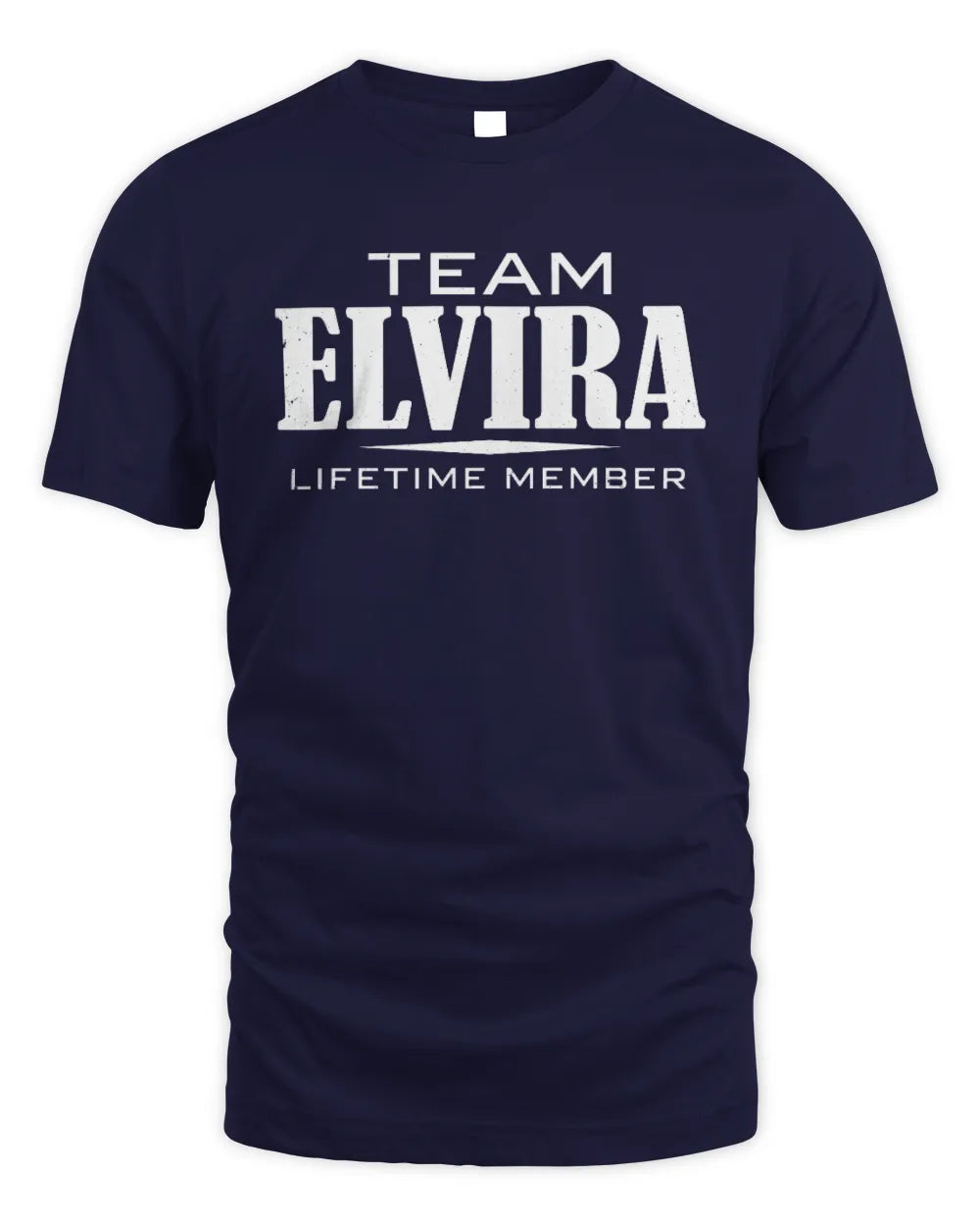 ELVIRA BL62-K4-128 - Personalized “Team NAME Lifetime Member” - Unisex Standard T-Shirt - Navy