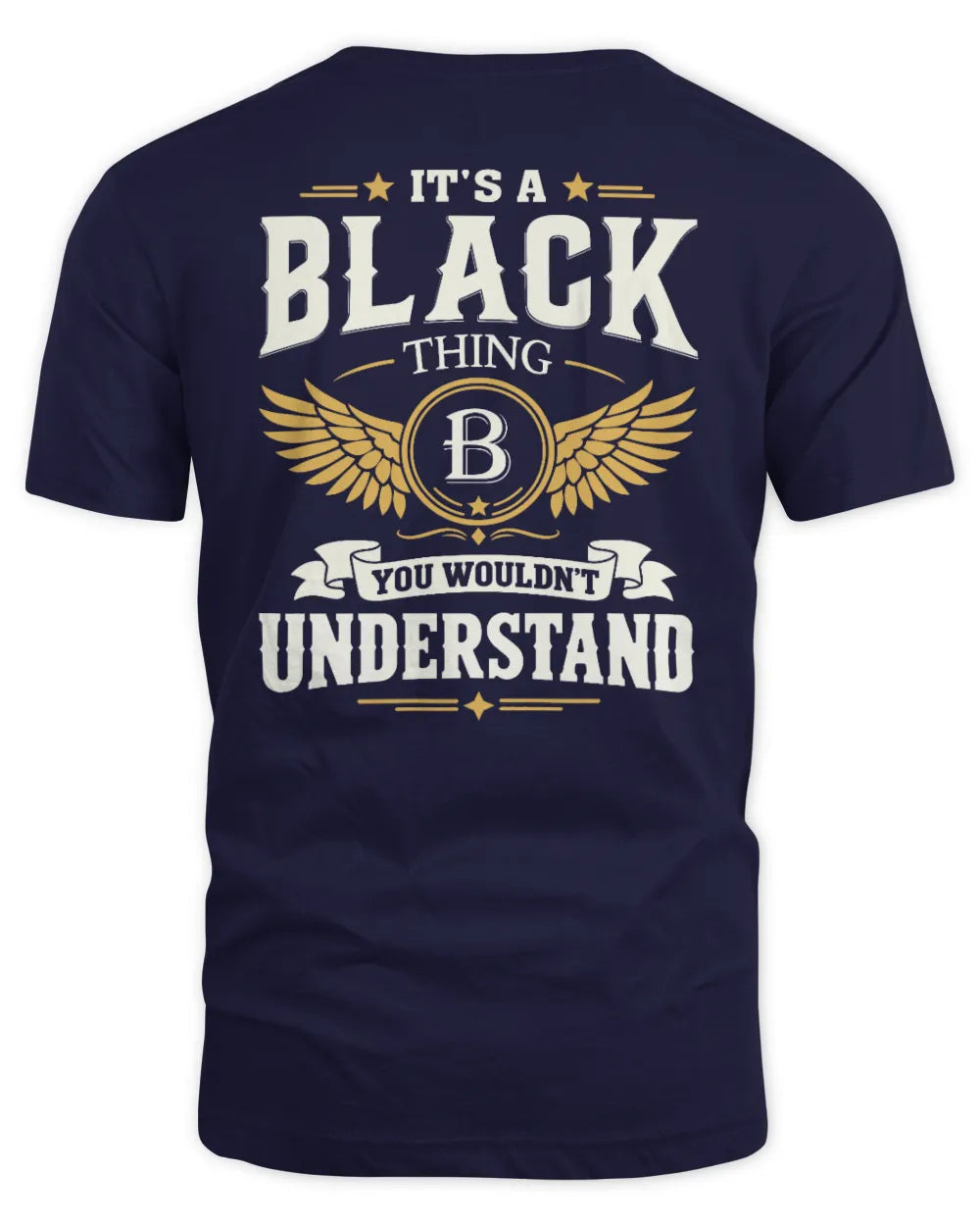 BLACK KT06-M008 It’s a [NAME] Thing – You Wouldn’t Understand | Personalized Vintage T-Shirt - Unisex Standard T-Shirt - Navy