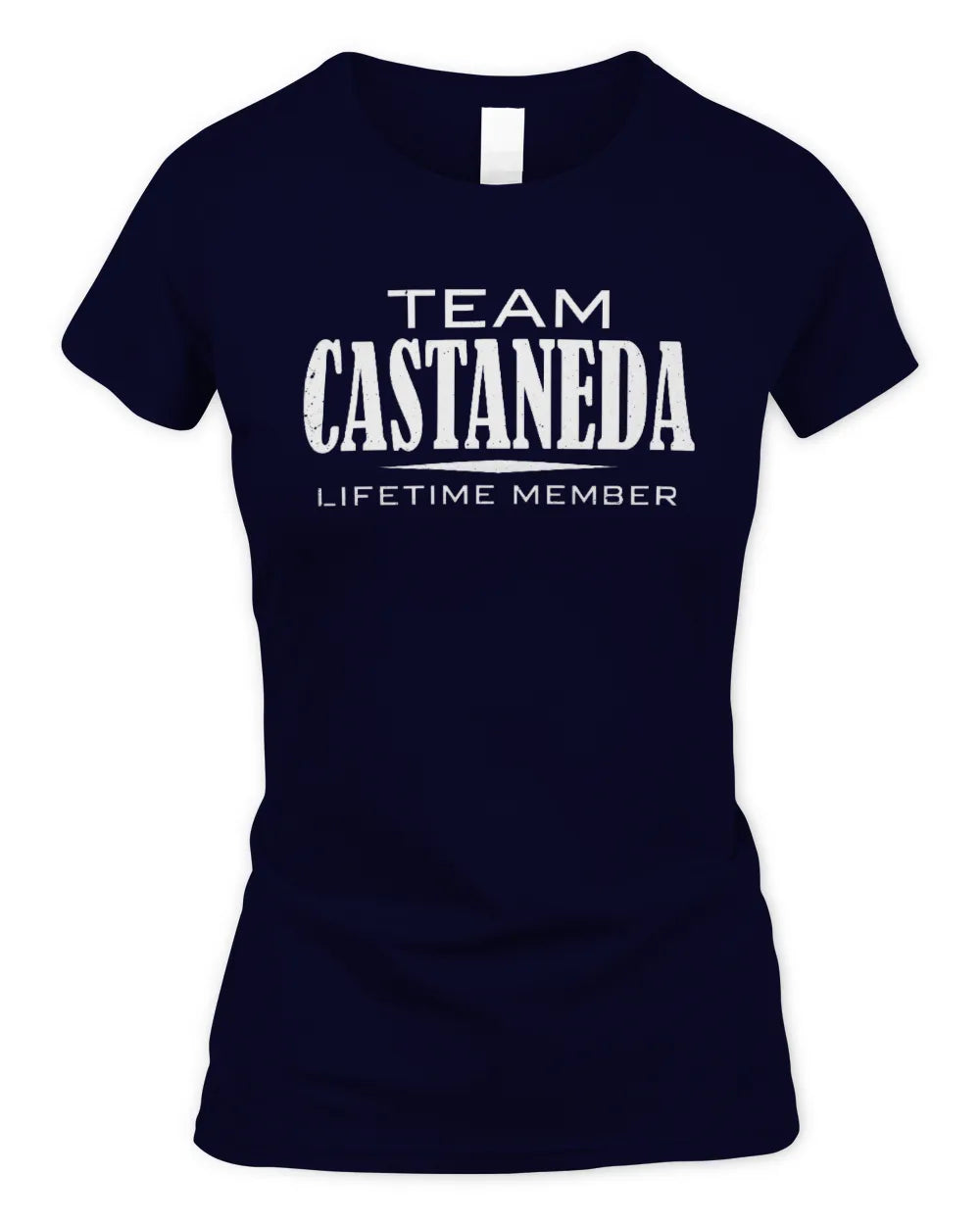 CASTANEDA BL62-K4-128 - Personalized “Team NAME Lifetime Member” - Women's Standard T-Shirt - Navy