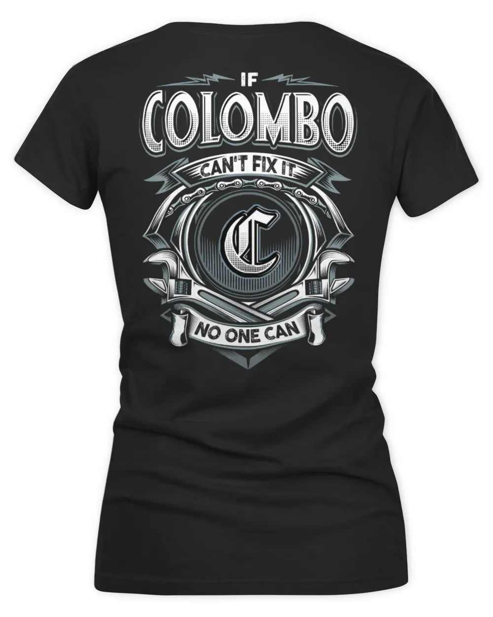 COLOMBO AP81-K4-626 - Personalized Ahmed Quote Apparel “If Ahmed Can't Fix It, No One Can” - Women's V-Neck T-Shirt - Black