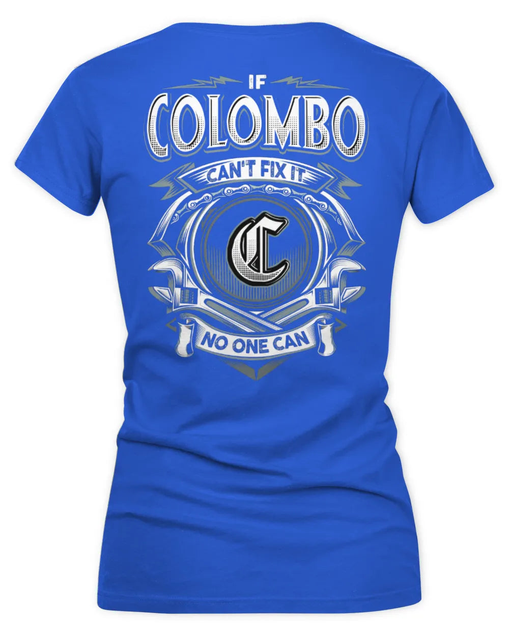 COLOMBO AP81-K4-626 - Personalized Ahmed Quote Apparel “If Ahmed Can't Fix It, No One Can” - Women's V-Neck T-Shirt - Royal