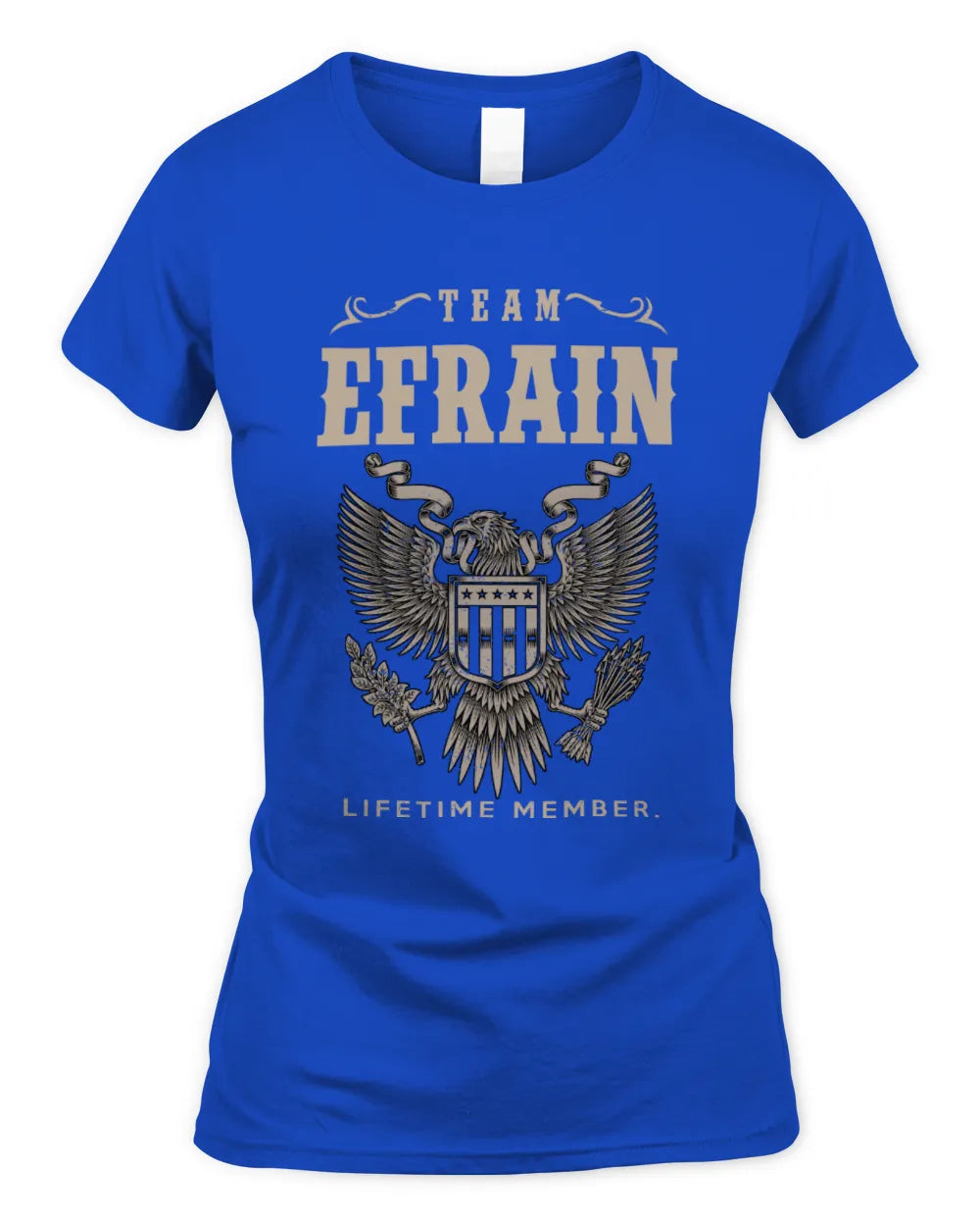 EFRAIN TP06-K82 – Personalized Classic Style Apparel “Team NAME Lifetime Member” - Women's Standard T-Shirt - Royal