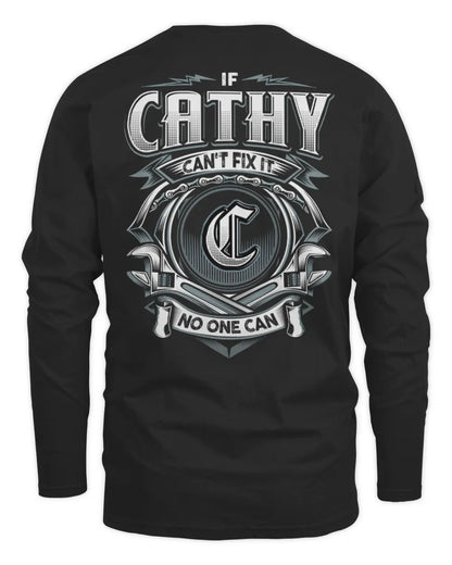 CATHY AP81-K4-626 - Personalized Ahmed Quote Apparel “If Ahmed Can't Fix It, No One Can” - Men's Long Sleeved T-Shirt - Black