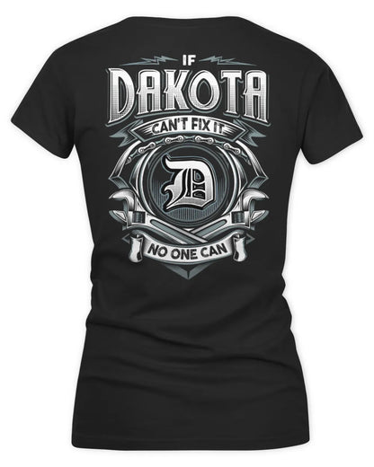 DAKOTA AP81-K4-626 - Personalized Ahmed Quote Apparel “If Ahmed Can't Fix It, No One Can” - Women's V-Neck T-Shirt - Black