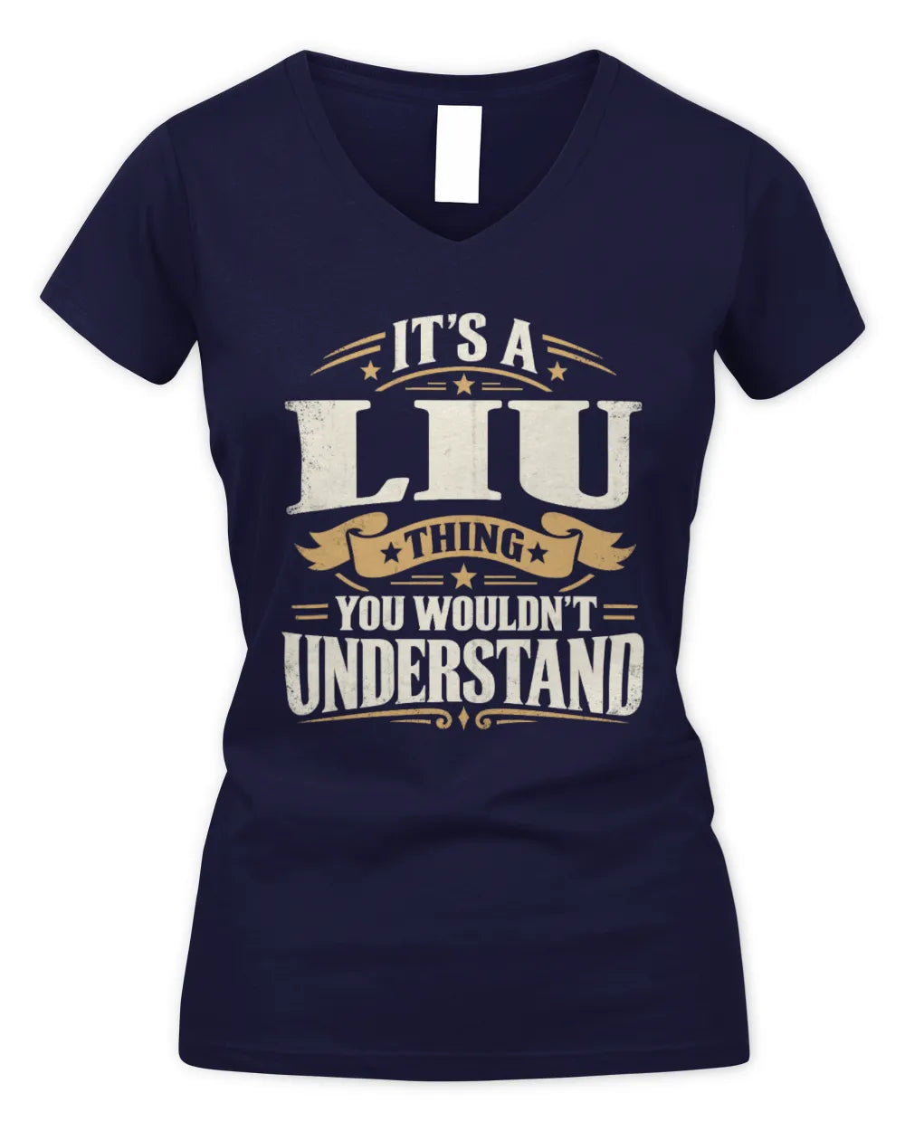 LIU P08 TH51 - Personalized “It’s a/an [NAME] Thing – You Wouldn’t Understand” Shirt - Women's V-Neck T-Shirt - Navy