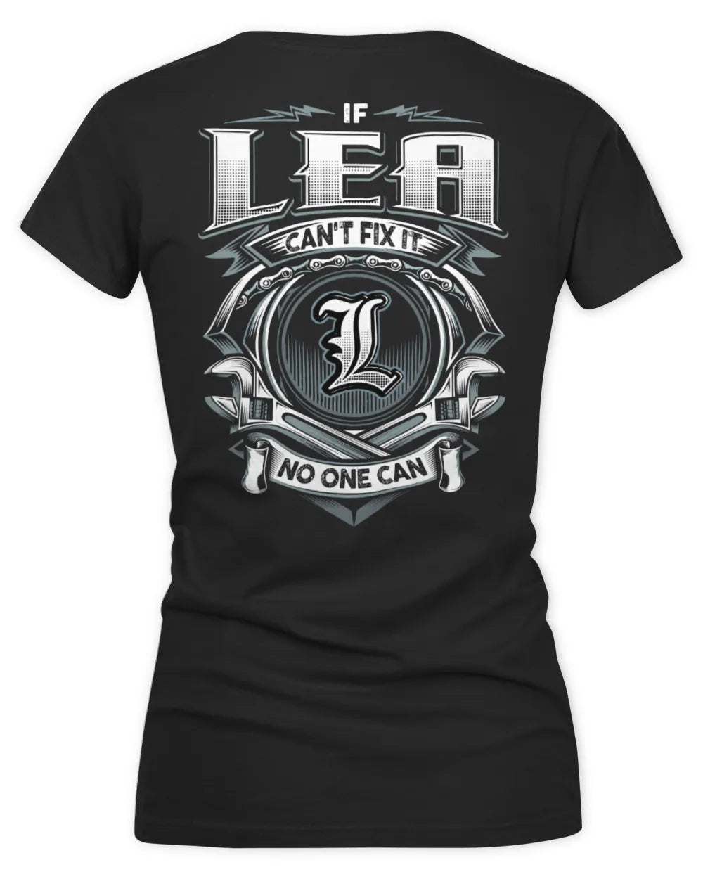 LEA AP81-K4-626 - Personalized Ahmed Quote Apparel “If Ahmed Can't Fix It, No One Can” - Women's V-Neck T-Shirt - Black