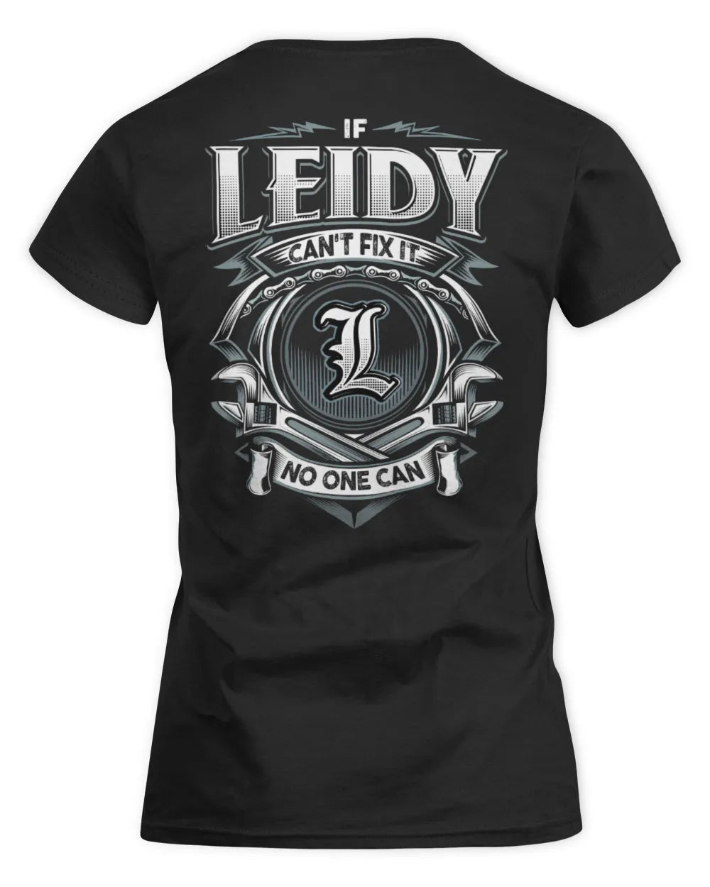 LEIDY AP81-K4-626 - Personalized Ahmed Quote Apparel “If Ahmed Can't Fix It, No One Can” - Women's Standard T-Shirt - Black
