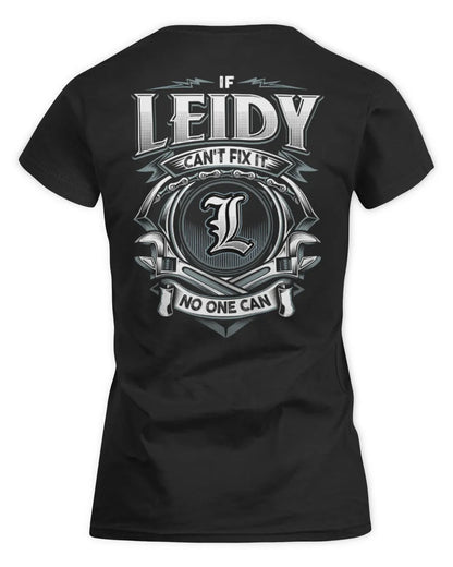 LEIDY AP81-K4-626 - Personalized Ahmed Quote Apparel “If Ahmed Can't Fix It, No One Can” - Women's Standard T-Shirt - Black