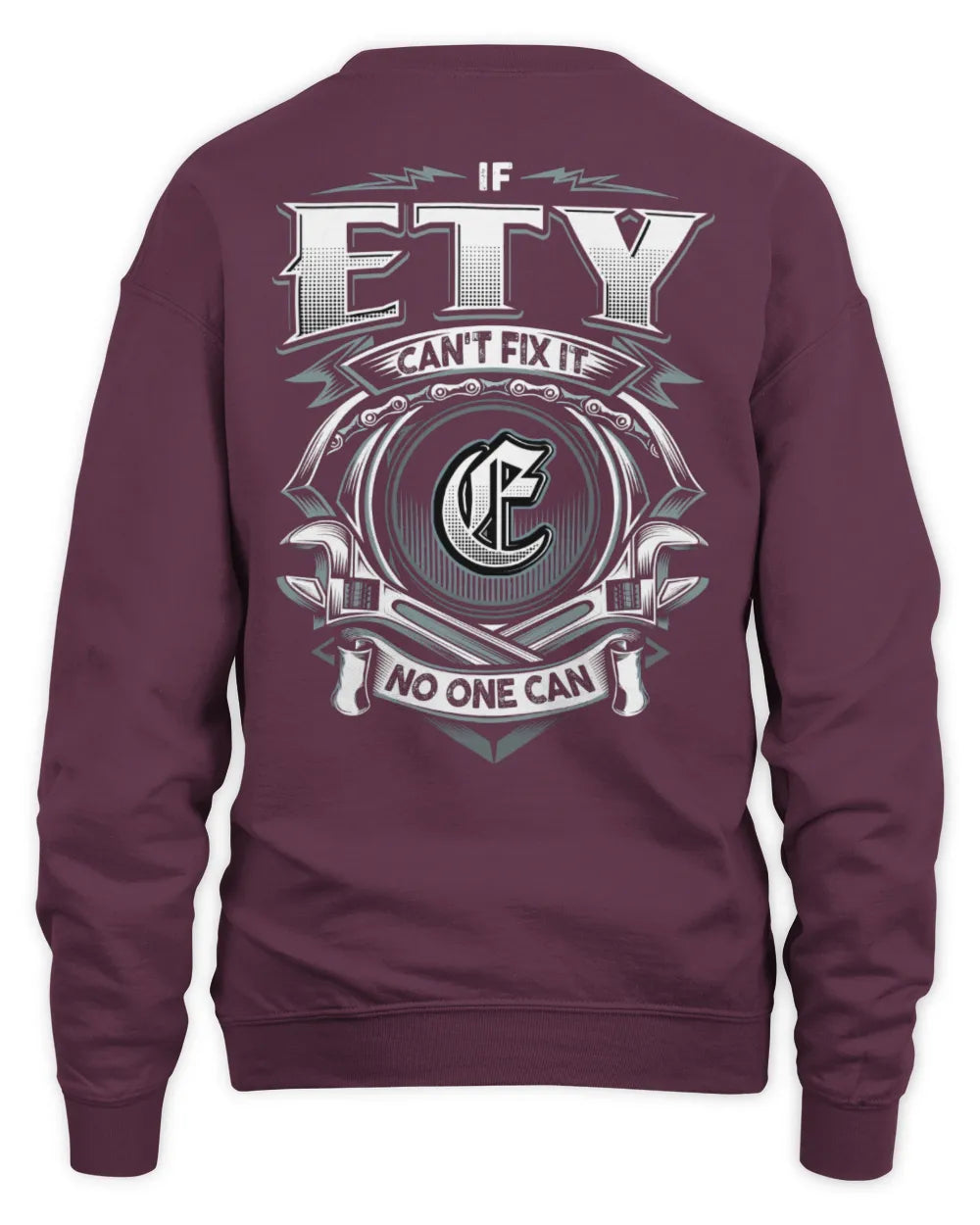 ETY AP81-K4-626 - Personalized Ahmed Quote Apparel “If Ahmed Can't Fix It, No One Can” - Unisex Sweatshirt - Maroon