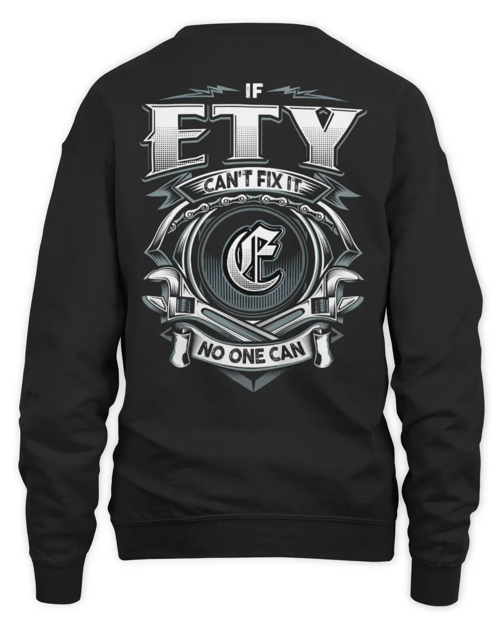 ETY AP81-K4-626 - Personalized Ahmed Quote Apparel “If Ahmed Can't Fix It, No One Can” - Unisex Sweatshirt - Black