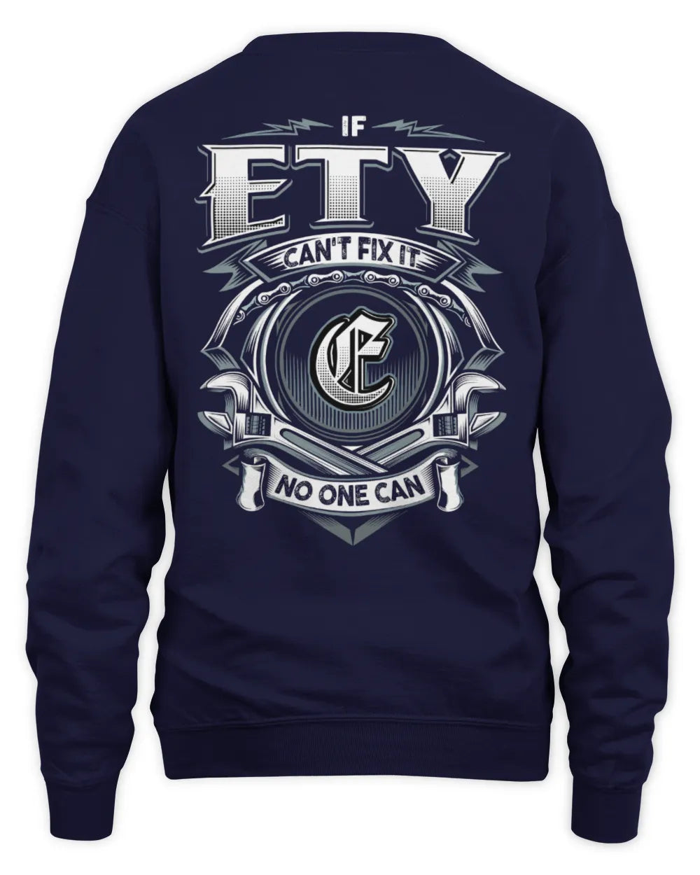 ETY AP81-K4-626 - Personalized Ahmed Quote Apparel “If Ahmed Can't Fix It, No One Can” - Unisex Sweatshirt - Navy