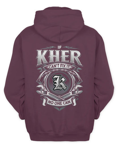KHER AP81-K4-626 - Personalized Ahmed Quote Apparel “If Ahmed Can't Fix It, No One Can” - Unisex Hoodie - Maroon