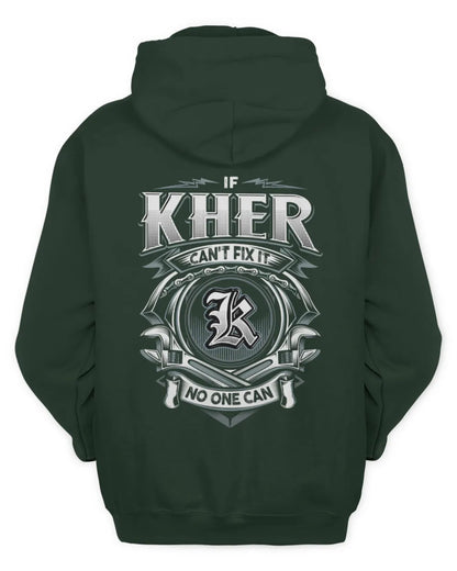 KHER AP81-K4-626 - Personalized Ahmed Quote Apparel “If Ahmed Can't Fix It, No One Can” - Unisex Hoodie - Forest Green