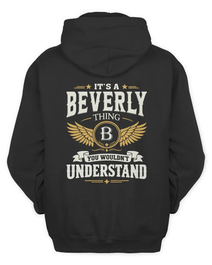 BEVERLY KT06-M008 It’s a [NAME] Thing – You Wouldn’t Understand | Personalized Vintage T-Shirt - Unisex Hoodie - Black