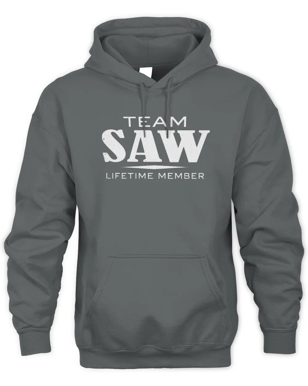 SAW BL62-K4-128 - Personalized “Team NAME Lifetime Member” - Unisex Hoodie - Charcoal