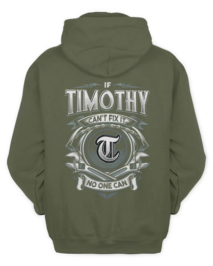 TIMOTHY AP81-K4-626 - Personalized Ahmed Quote Apparel “If Ahmed Can't Fix It, No One Can” - Unisex Hoodie - Military Green