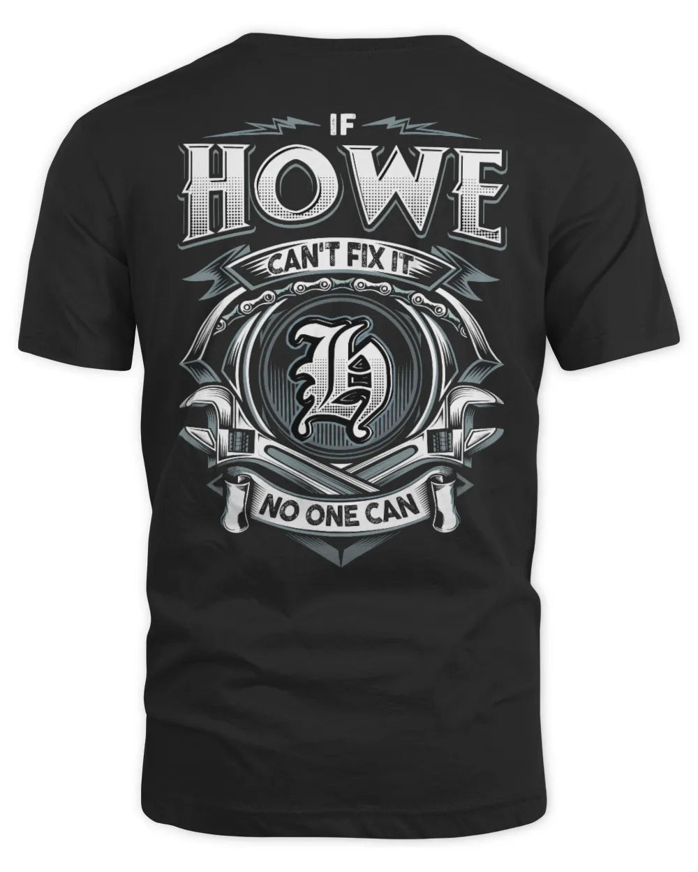 HOWE AP81-K4-626 - Personalized Ahmed Quote Apparel “If Ahmed Can't Fix It, No One Can” - Unisex Standard T-Shirt - Black