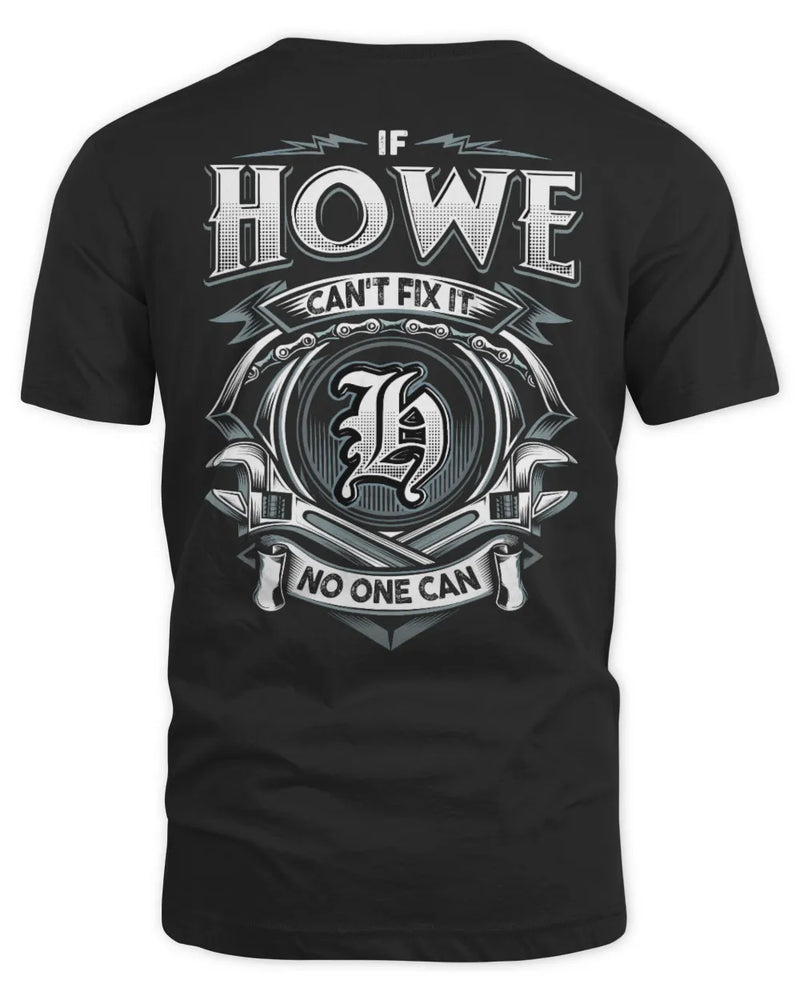 HOWE AP81-K4-626 - Personalized Ahmed Quote Apparel “If Ahmed Can't Fix It, No One Can” - Unisex Standard T-Shirt - Black
