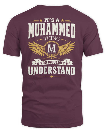 MUHAMMED KT06-M008 It’s a [NAME] Thing – You Wouldn’t Understand | Personalized Vintage T-Shirt - Unisex Standard T-Shirt - Maroon