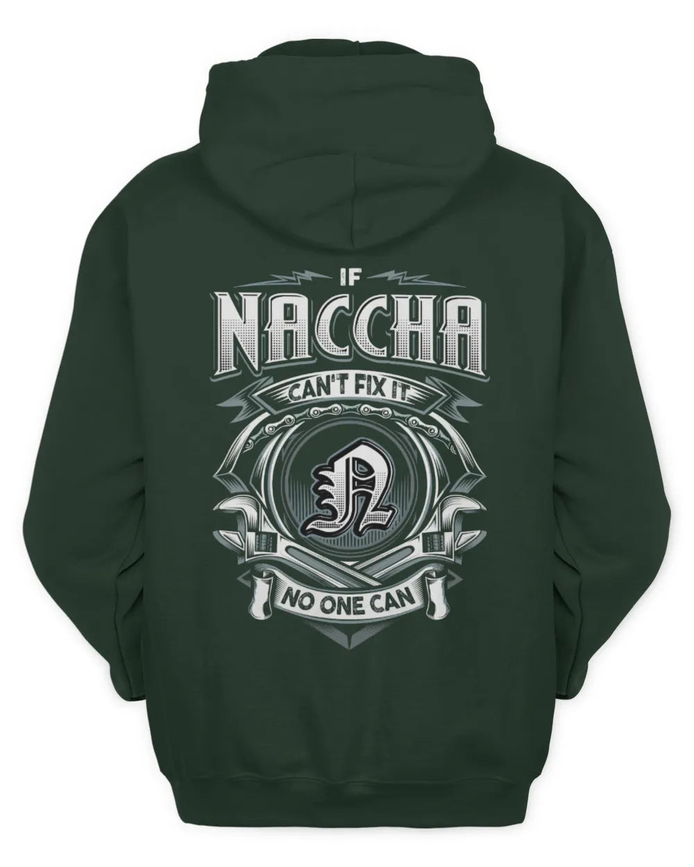NACCHA AP81-K4-626 - Personalized Ahmed Quote Apparel “If Ahmed Can't Fix It, No One Can” - Unisex Hoodie - Forest Green