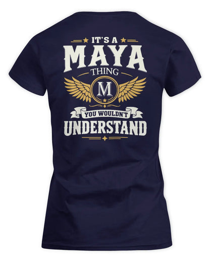 MAYA KT06-M008 It’s a [NAME] Thing – You Wouldn’t Understand | Personalized Vintage T-Shirt - Women's Standard T-Shirt - Navy