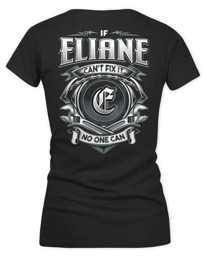 ELIANE AP81-K4-626 - Personalized Ahmed Quote Apparel “If Ahmed Can't Fix It, No One Can” - Women's V-Neck T-Shirt - Black