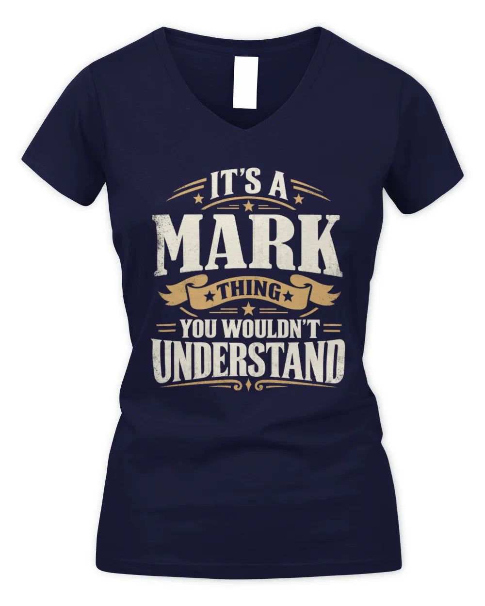 MARK P08 TH51 - Personalized “It’s a/an [NAME] Thing – You Wouldn’t Understand” Shirt - Women's V-Neck T-Shirt - Navy