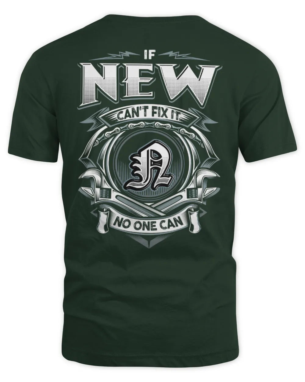 NEW AP81-K4-626 - Personalized Ahmed Quote Apparel “If Ahmed Can't Fix It, No One Can” - Unisex Standard T-Shirt - Forest Green