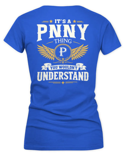 PNNY KT06-M008 It’s a [NAME] Thing – You Wouldn’t Understand | Personalized Vintage T-Shirt - Women's V-Neck T-Shirt - Royal