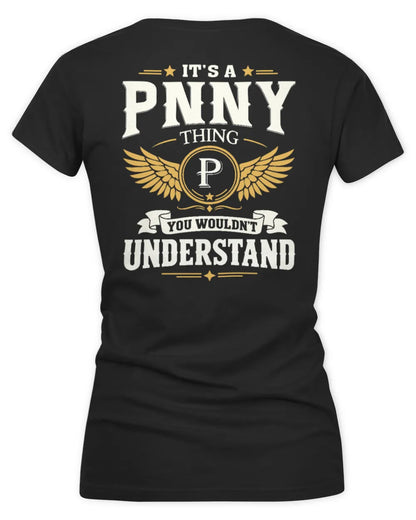 PNNY KT06-M008 It’s a [NAME] Thing – You Wouldn’t Understand | Personalized Vintage T-Shirt - Women's V-Neck T-Shirt - Black