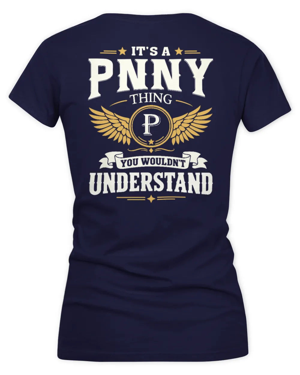 PNNY KT06-M008 It’s a [NAME] Thing – You Wouldn’t Understand | Personalized Vintage T-Shirt - Women's V-Neck T-Shirt - Navy