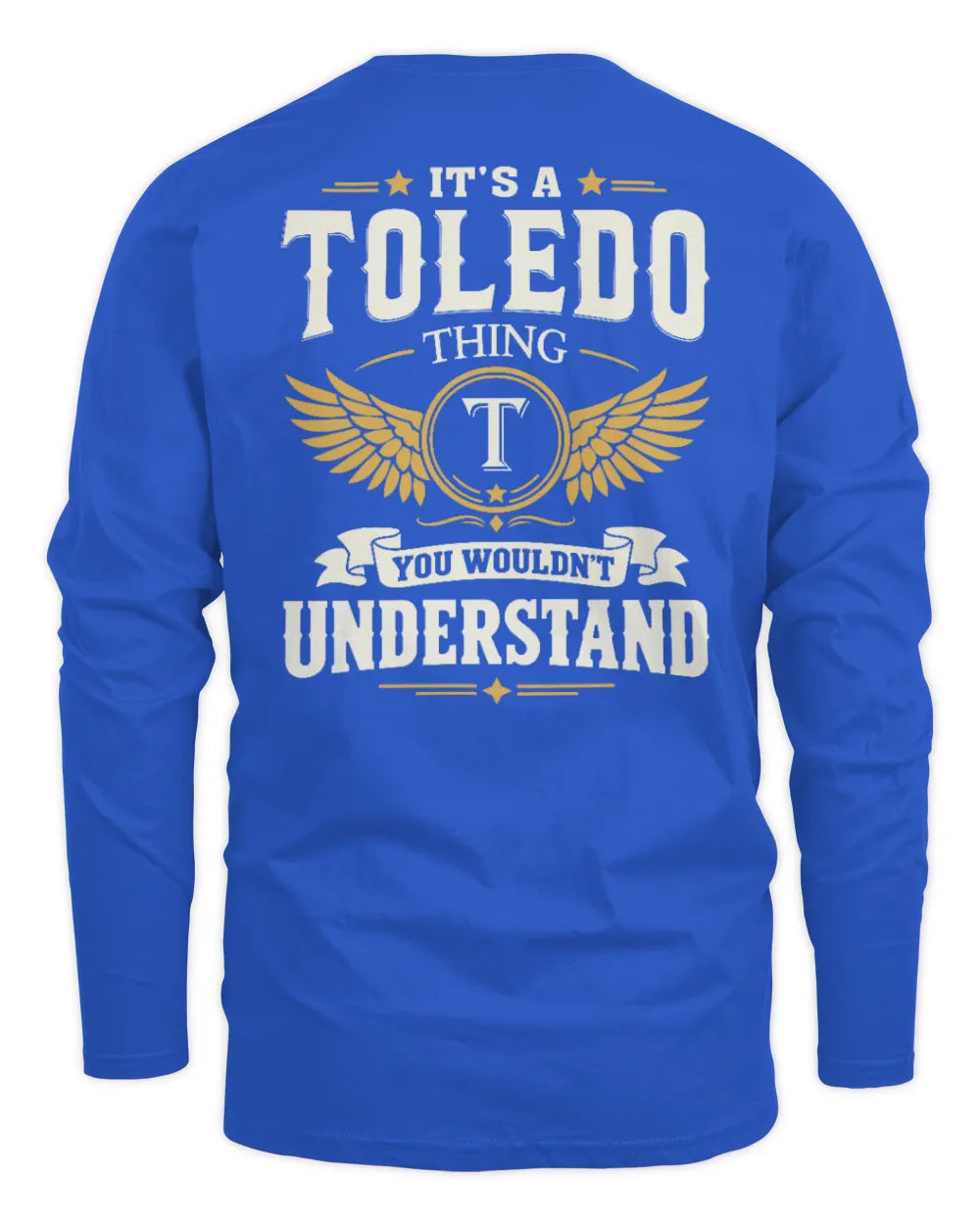 TOLEDO KT06-M008 It’s a [NAME] Thing – You Wouldn’t Understand | Personalized Vintage T-Shirt - Men's Long Sleeved T-Shirt - Royal