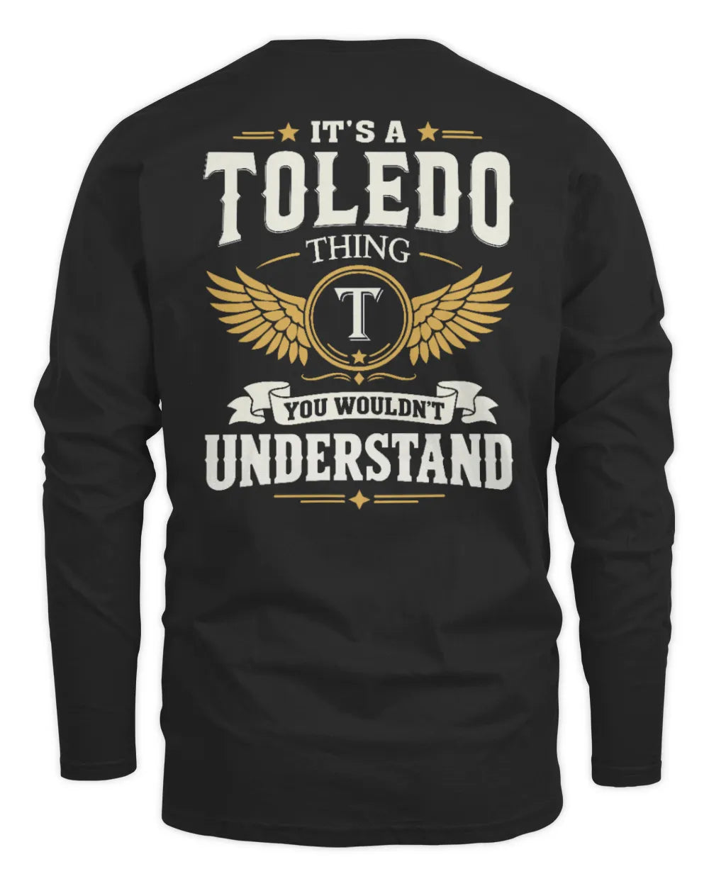 TOLEDO KT06-M008 It’s a [NAME] Thing – You Wouldn’t Understand | Personalized Vintage T-Shirt - Men's Long Sleeved T-Shirt - Black