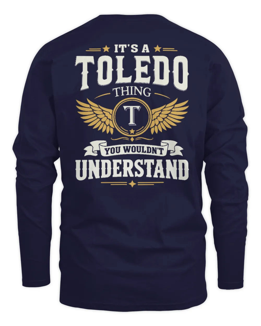 TOLEDO KT06-M008 It’s a [NAME] Thing – You Wouldn’t Understand | Personalized Vintage T-Shirt - Men's Long Sleeved T-Shirt - Navy