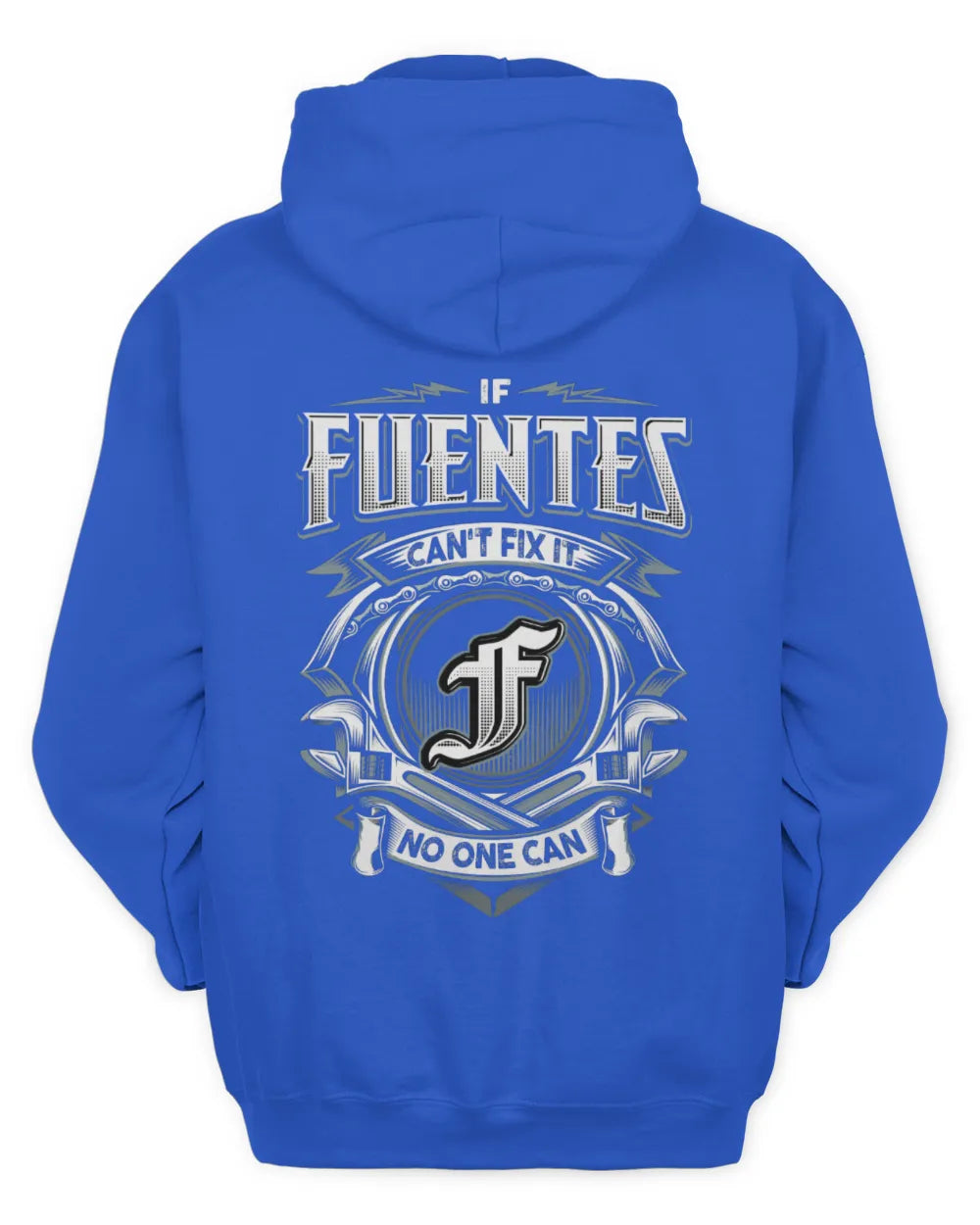 FUENTES AP81-K4-626 - Personalized Ahmed Quote Apparel “If Ahmed Can't Fix It, No One Can” - Unisex Hoodie - Royal