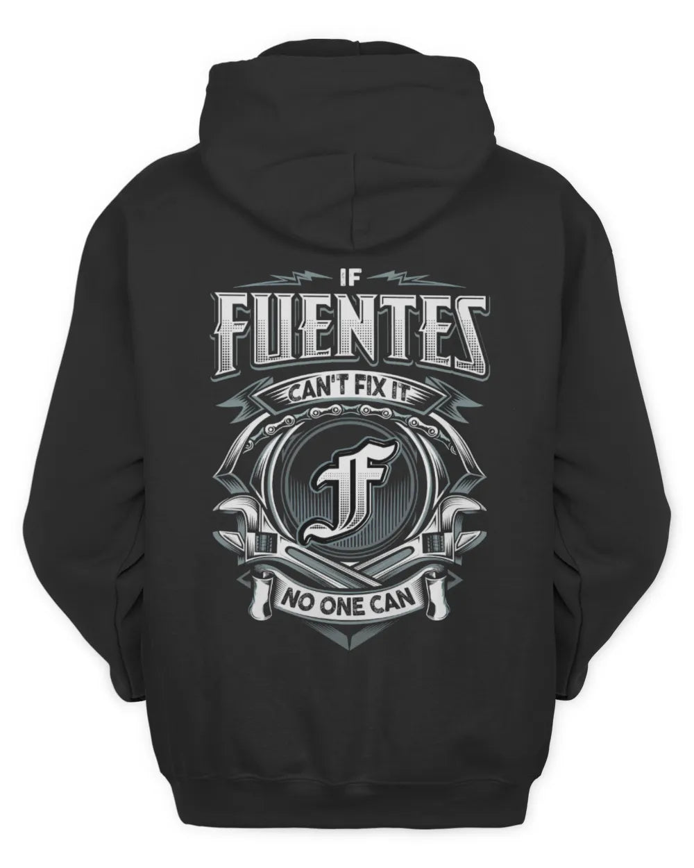 FUENTES AP81-K4-626 - Personalized Ahmed Quote Apparel “If Ahmed Can't Fix It, No One Can” - Unisex Hoodie - Black