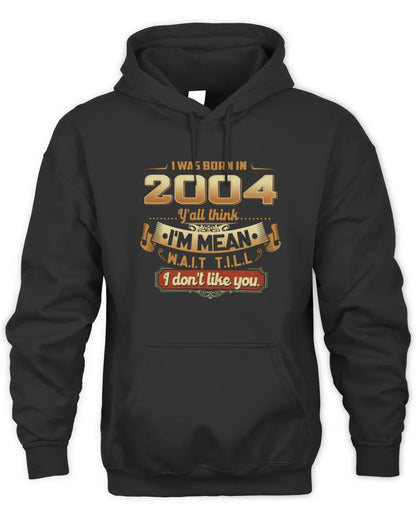 2004 HH89-K2 – Funny Birth Year Attitude Quote T-Shirt - Unisex Hoodie - Black