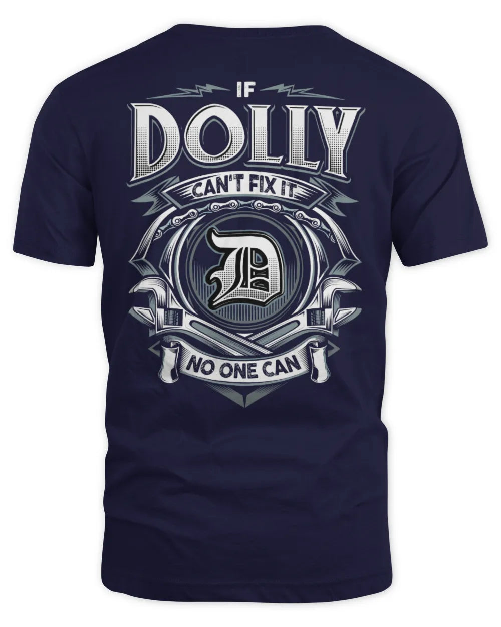 DOLLY AP81-K4-626 - Personalized Ahmed Quote Apparel “If Ahmed Can't Fix It, No One Can” - Unisex Standard T-Shirt - Navy