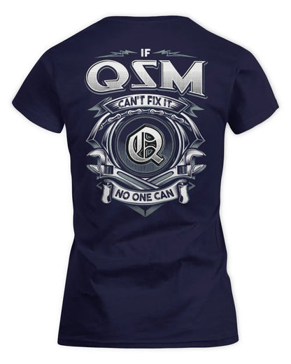 QSM AP81-K4-626 - Personalized Ahmed Quote Apparel “If Ahmed Can't Fix It, No One Can” - Women's Standard T-Shirt - Navy