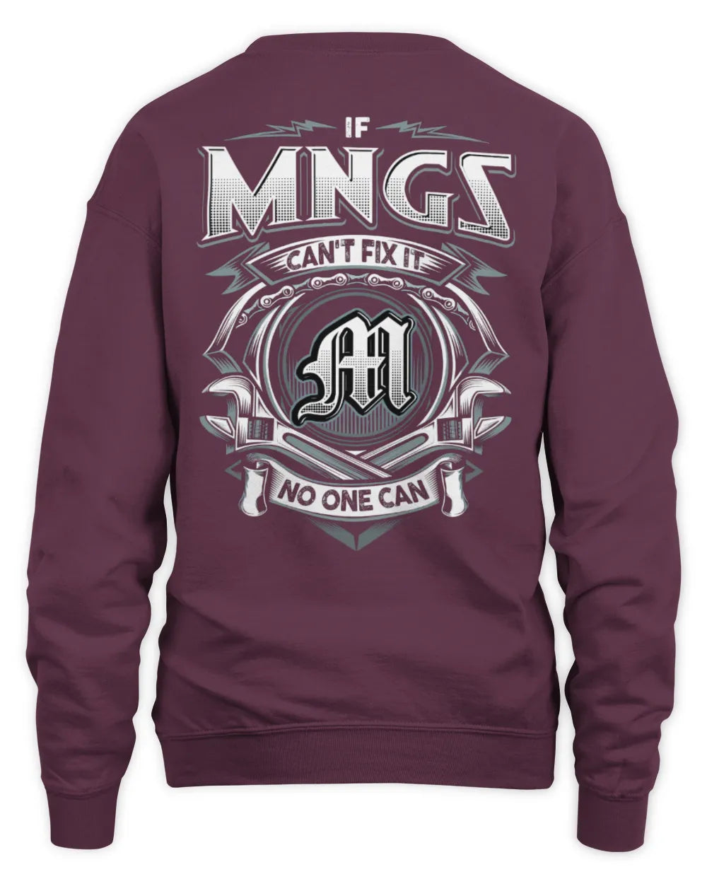 MNGS AP81-K4-626 - Personalized Ahmed Quote Apparel “If Ahmed Can't Fix It, No One Can” - Unisex Sweatshirt - Maroon