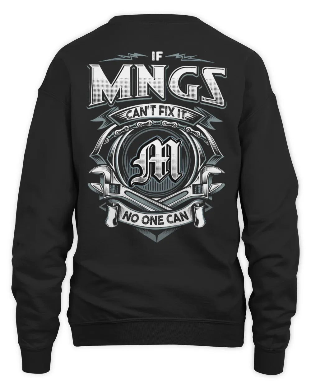 MNGS AP81-K4-626 - Personalized Ahmed Quote Apparel “If Ahmed Can't Fix It, No One Can” - Unisex Sweatshirt - Black
