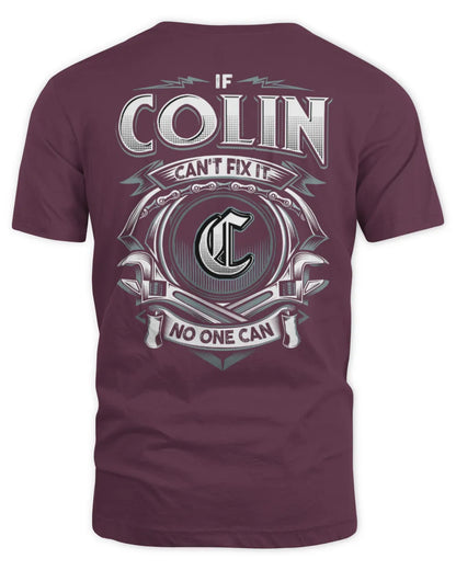 COLIN AP81-K4-626 - Personalized Ahmed Quote Apparel “If Ahmed Can't Fix It, No One Can” - Unisex Standard T-Shirt - Maroon