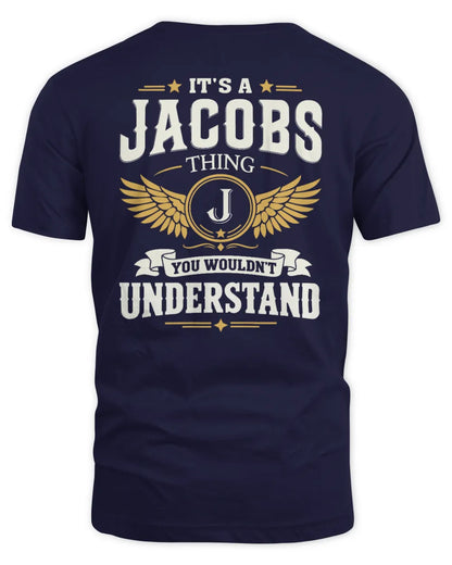 JACOBS KT06-M008 It’s a [NAME] Thing – You Wouldn’t Understand | Personalized Vintage T-Shirt - Unisex Standard T-Shirt - Navy
